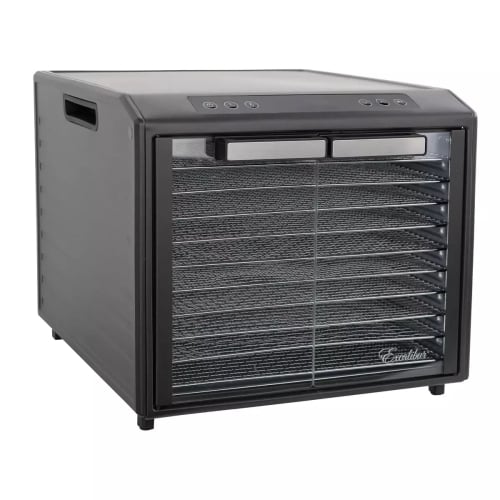 SUŠILNIK / DEHIDRATOR EXCALIBUR SELECT DH10SC Z 10 P., PROG. URA, TEMNO SIV, PROZ. VRATCA