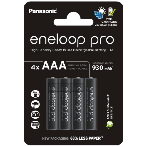 PANASONIC ENELOOP PRO POLNILNE BATERIJE AAA 930 mAh v blister pakiranju