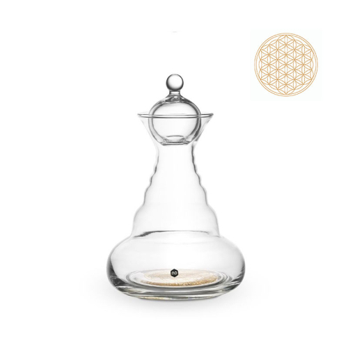 KARAFA DELICATE Z ZLATO ROŽO ŽIVLJENJA, 0,5 L