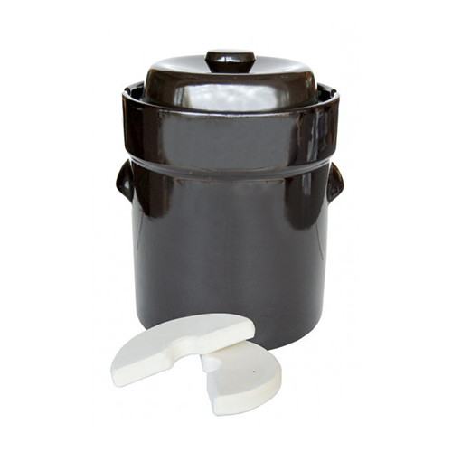 KERAMIČNI FERMENTACIJSKI SET – 20 L - TEMNO RJAV