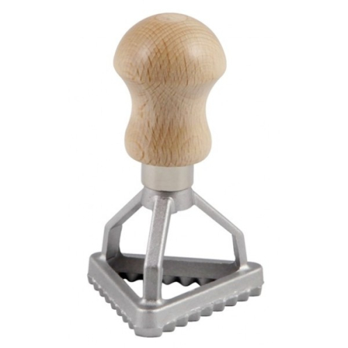 ALU ROČNI REZALNIK ZA IZDELAVO RAVIOLOV - OBLIKA TRIKOTNIKA PREMER 5,4 CM