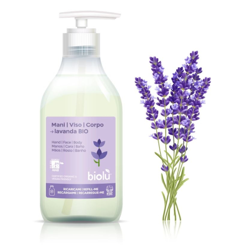 BIOLU - TEKOČE MILO ZA ROKE, OBRAZ IN TELO, 3 v 1